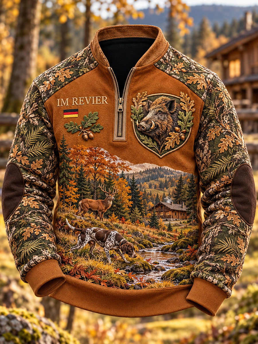 Men's German Hunting Season Zip-Up Hoodie