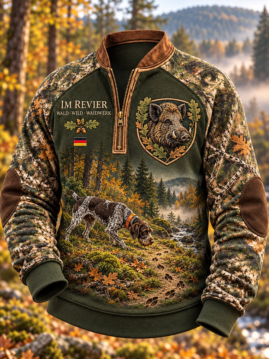 Men's German Hunting Season Zip-Up Hoodie