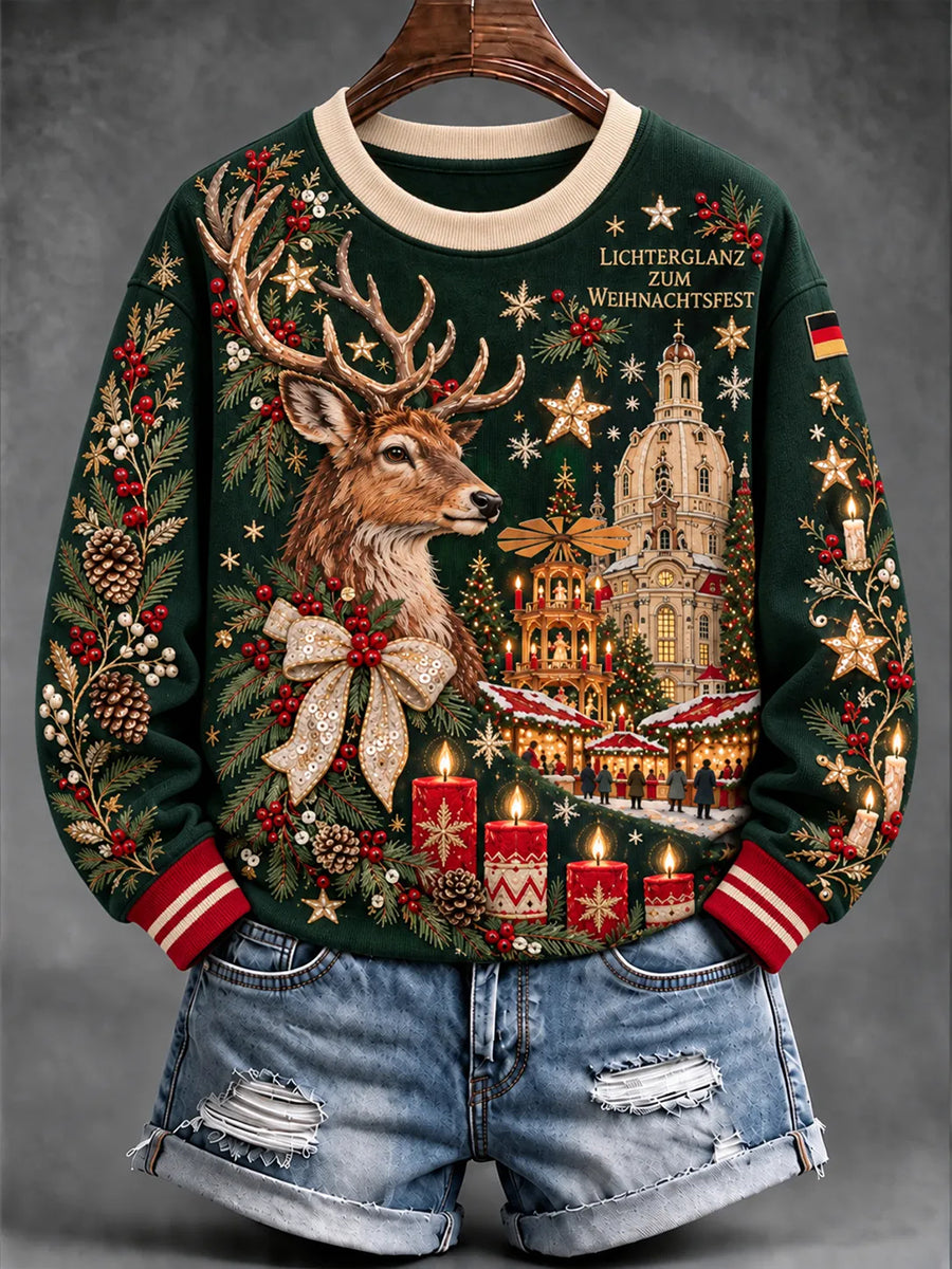 Women's Christmas Print Sweatshirt