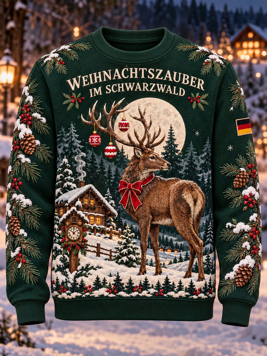 Men's Christmas Print CrewNeck Sweatshirt