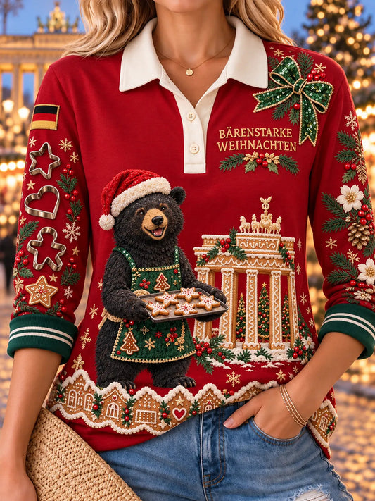 Women's Christmas Print Casual Tops
