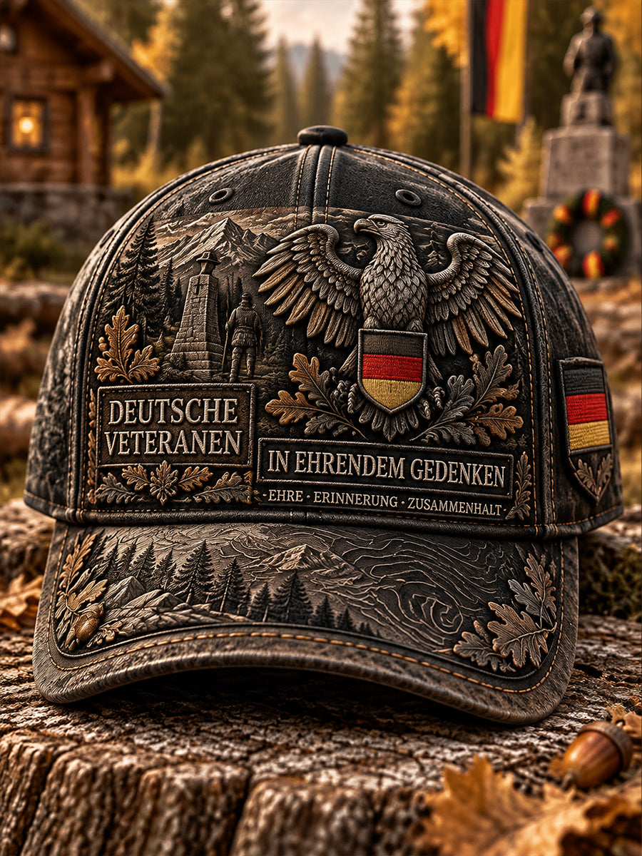 Men's Veteran Memorial-Themed Printed Cap