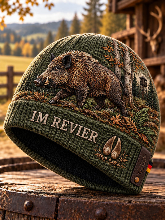 German Hunting Season Cold Knitted Hat