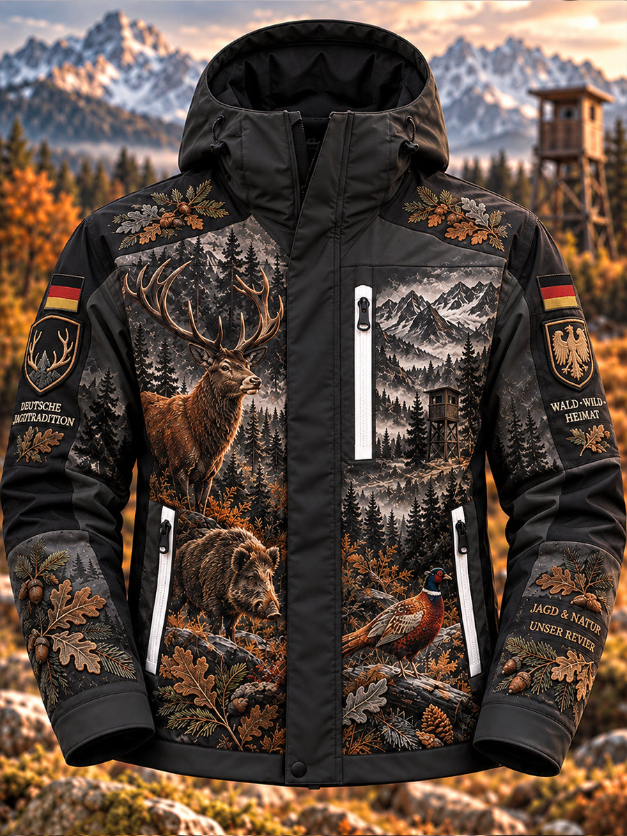 Men’S Hunting Season Commemorative Graphic Shell Jacket