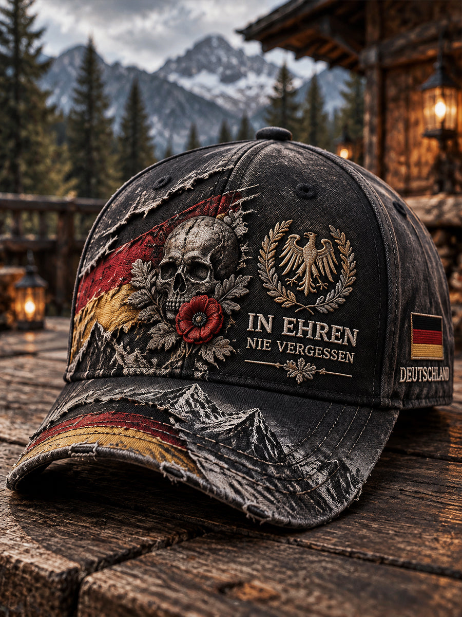 Men's Veteran Memorial-Themed Printed Cap